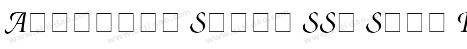 Atlantix Swash SSi Semi Bold Italic字体转换